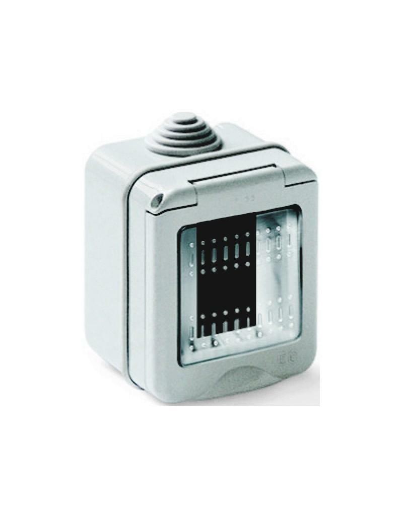 elettrocanali contenitore portafrutto 1 modulo con sportello ip55 - foto 1