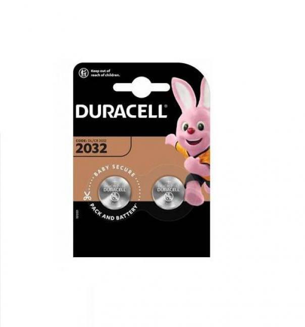 duracell batteria litio  bottone 3v, blister da 2 pz duracell 2032 - foto 1