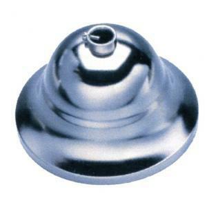 Rosone metallo cromato per lampadari sospensione