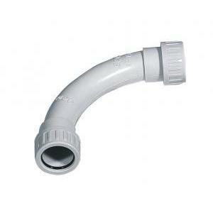 Curva connessione 16mm grigia ip65