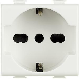 Presa schuko bipasso 10/16a serie matix