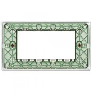Placca 4 moduli reflex aria serie plana