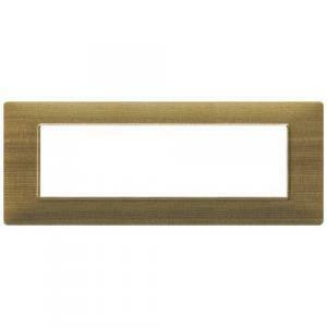 Placca 7 moduli abete serie plana
