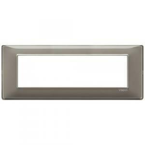 Placca 7 moduli reflex cenere serie plana