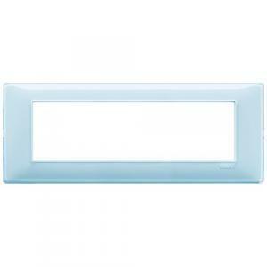 Placca 7 moduli reflex acqua serie plana