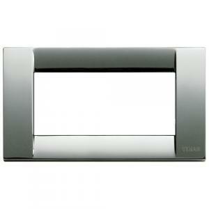 Placca classica 4moduli serie idea cromata
