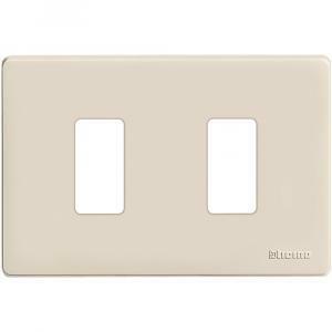 Placca 2 moduli resina serie magic