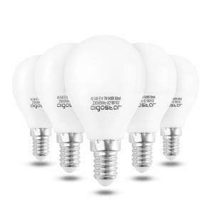 Lampada led sfera opale e14 7w 3000k luce calda