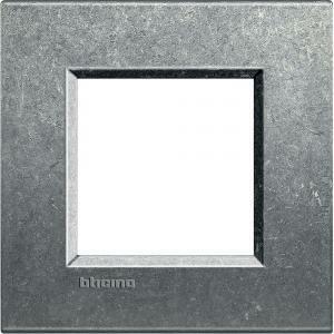 Placca 2 moduli native serie living light quadra