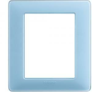 Placca 3+3 moduli turchese serie matix