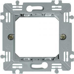 Supporto portafrutti quadrata 2 moduli serie luna