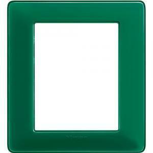 Placca 3+3 moduli smeraldo serie matix
