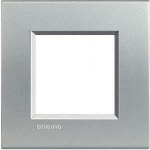 Placca 2 moduli tech serie living light quadra
