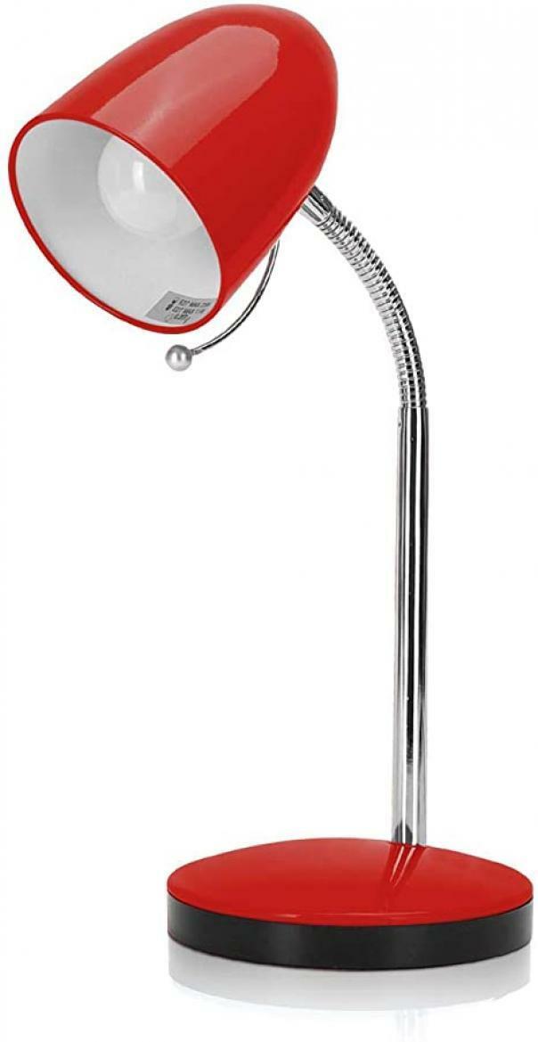 aigostar lampada da tavolo e27 rossa con base - foto 1