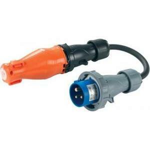 Adattatore industriale per spina schuko a spina con prolunga  cee