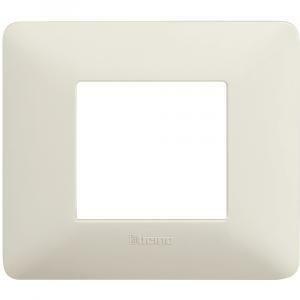 Placca 2 moduli cenere serie matix