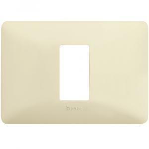 Placca 1 modulo avorio serie matix