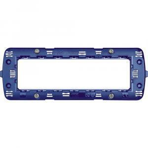 Supporto unico portafrutti 7 moduli serie living light