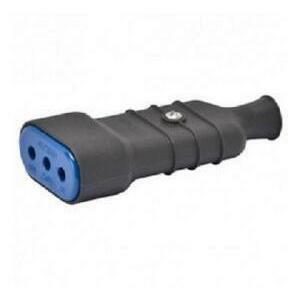 Presa volante in gomma 2p+t 10a antracite