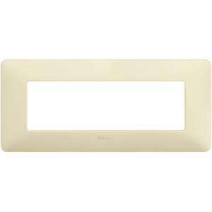 Placca 6 moduli avorio serie matix