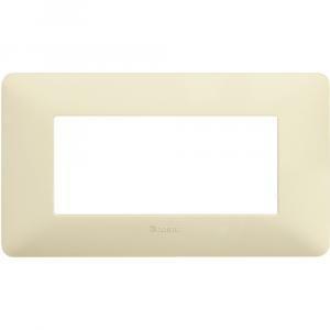 Placca 4 moduli avorio serie matix