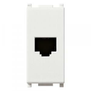 Presa telefono rj11 plug 4 contatti serie plana