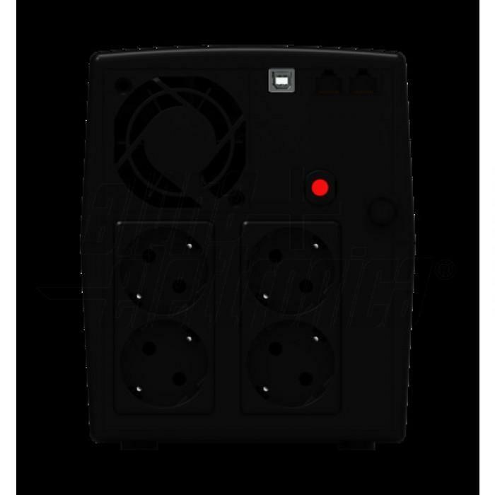 alpha elettronica gruppo ups 1200va 720w line interactive 4 schuko - foto 2