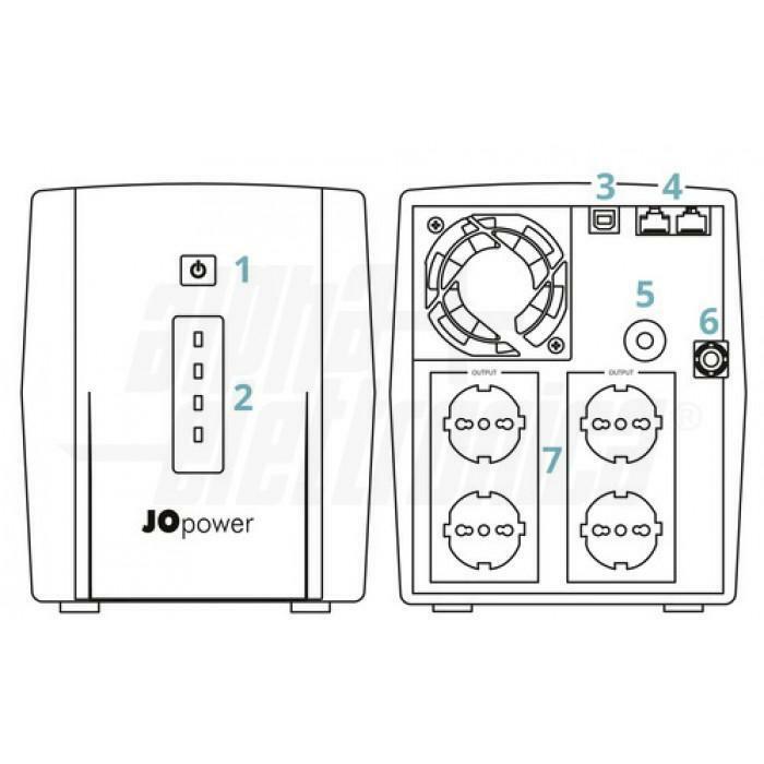 alpha elettronica gruppo ups 1200va 720w line interactive 4 schuko - foto 4
