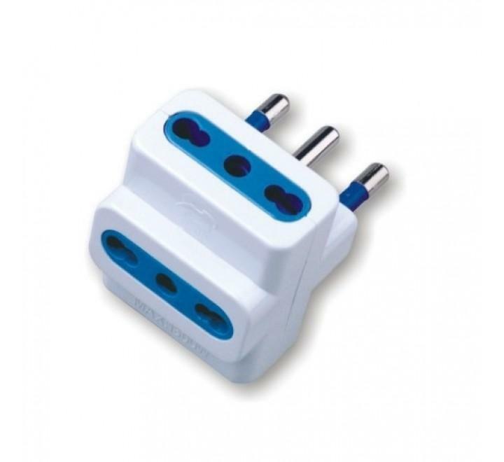 aigostar adattatore triplo con spina 10a bianco - foto 1