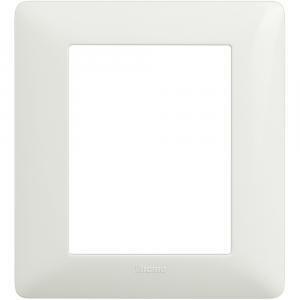 Placca 3+3 moduli bianco serie matix
