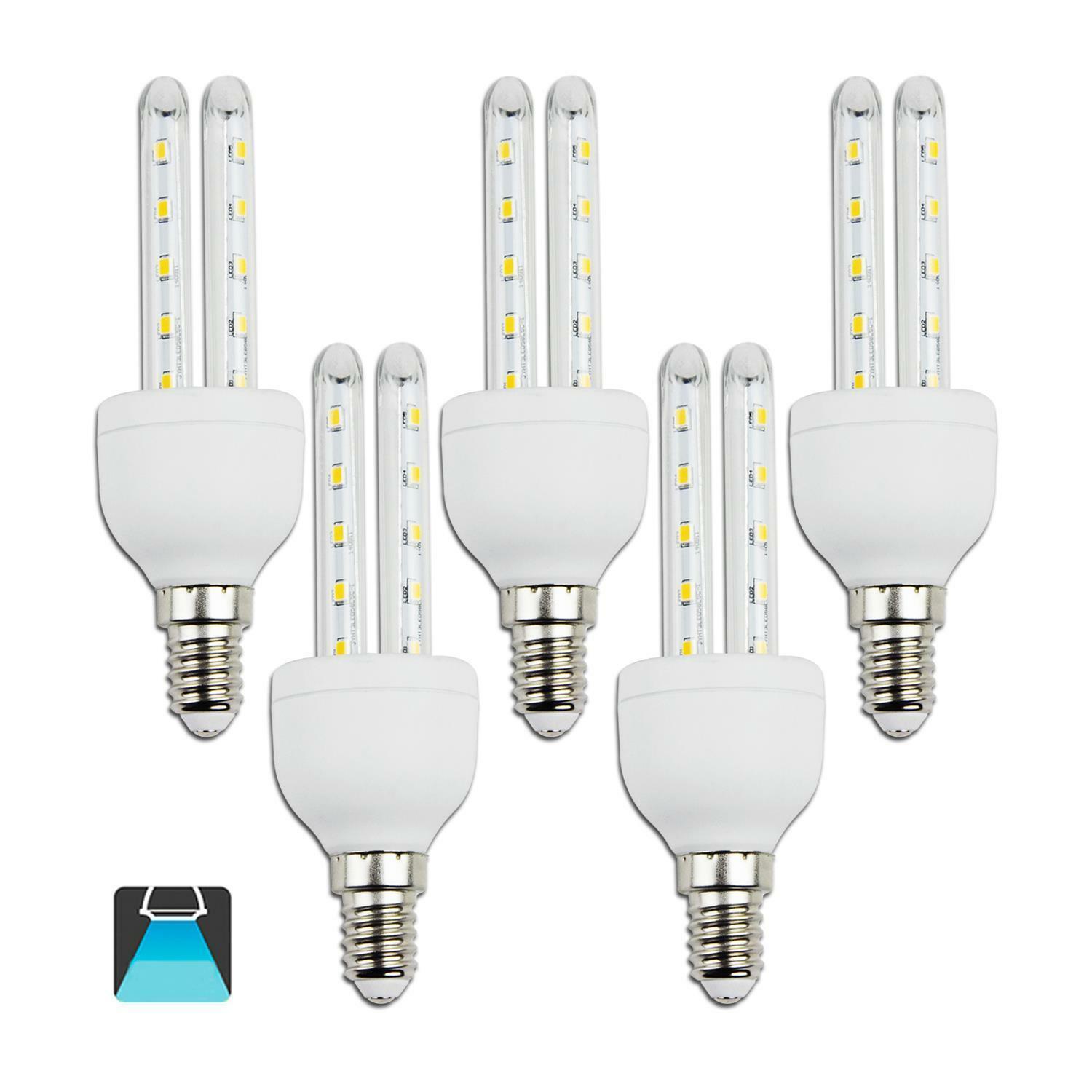 aigostar lampada led 2 tubi e14 6w 6400k luce fredda - foto 1