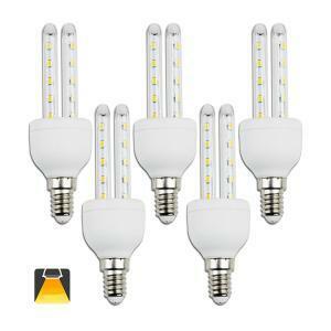 Lampada led 2 tubi e14 6w 3000k luce calda