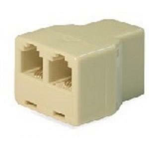 Adattatore da 1 presa plug a 2 prese plug 6/4