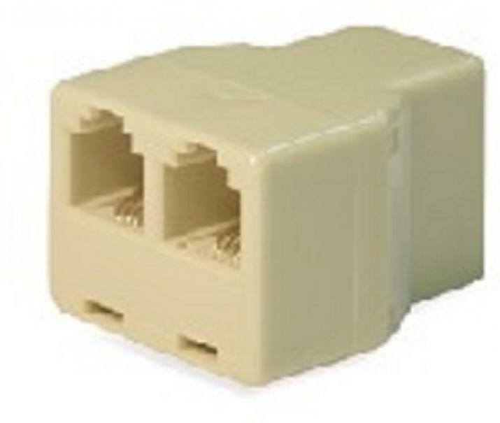 poliplast adattatore da 1 presa plug a 2 prese plug 6/4 - foto 1