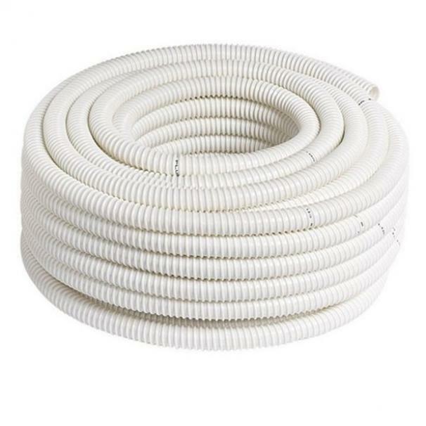 elettrocanali guaina spiralata per scarico condensa bianca dm interno 20 mm, al mt - foto 1