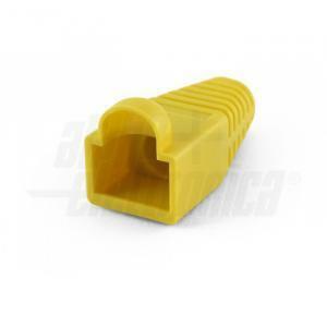 Copriconnettore per spina rj45 ø6,5mm giallo