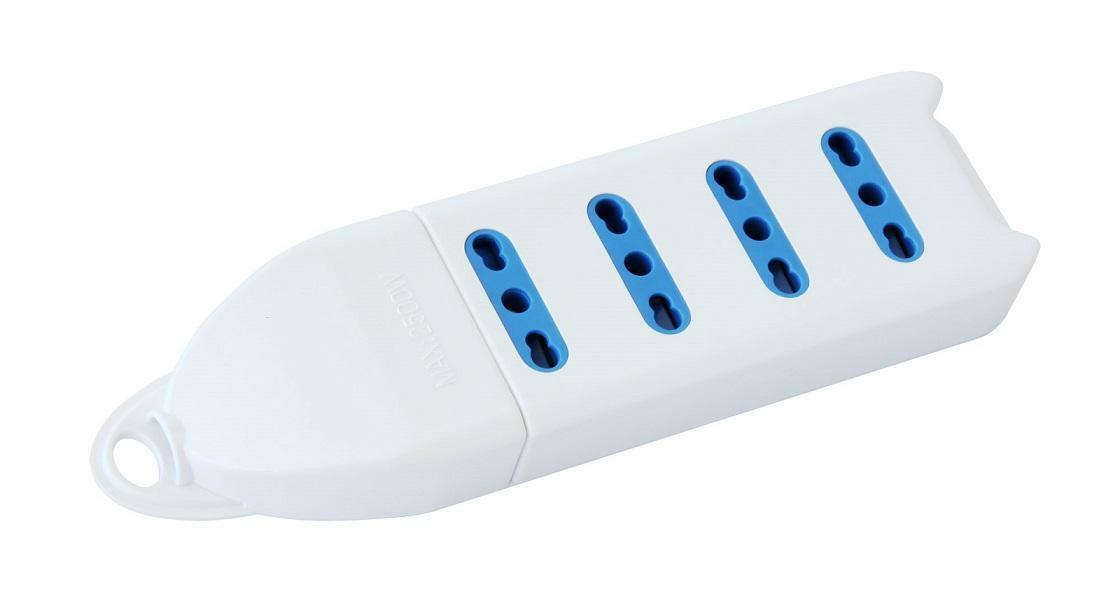 elettrocanali multipresa con 4 uscite bivalenti 10/16a senza cavo - foto 1