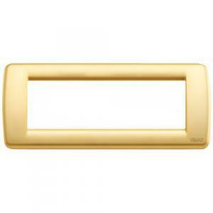 Placca rondo' 6moduli serie idea oro opaco