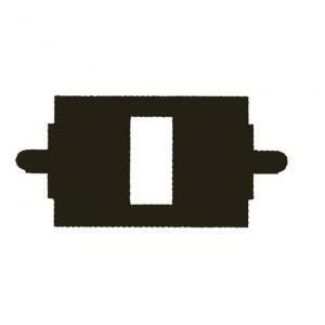 Adattatore placca venus/magic 1 modulo nero
