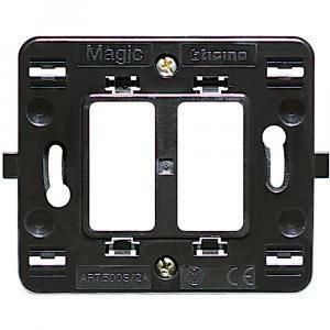Supporto portafrutti 2 moduli serie magic