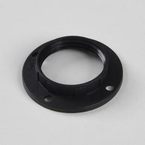 Ghiera filettata in bakelite per portalampade e14 nera