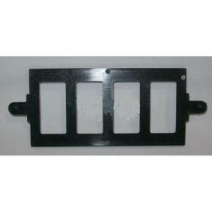 Adattatore placca venus/magic 4 moduli nero