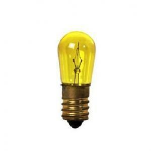 Lampadina incandescenza e14 5w 14v gialla
