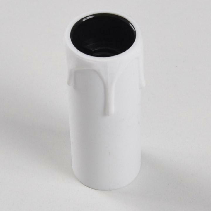f.a.i. portalampade a candela in materiale termoplastico e14 bianco - foto 1