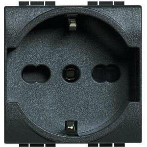 Presa schuko bipasso 10/16a serie living light