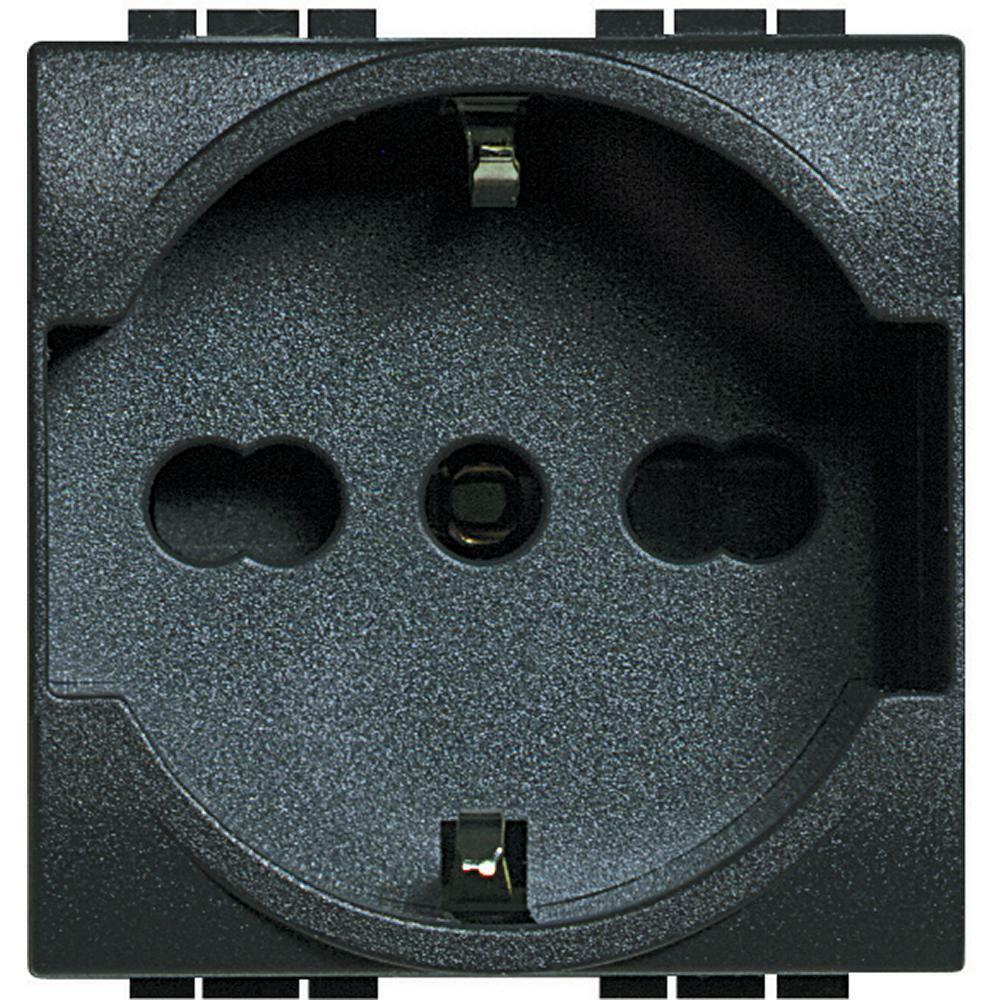 bticino presa schuko bipasso 10/16a serie living light - foto 1