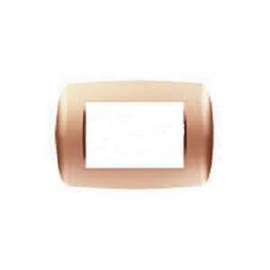 Placca 3 moduli serie millennium rame