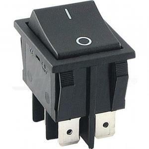 Interruttore bipolare nero 15a 250v 0-i