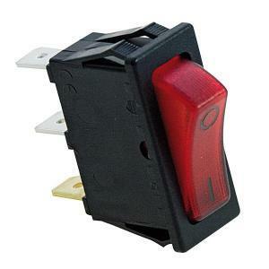 Interruttore con spia luminosa rosso 16a 250v