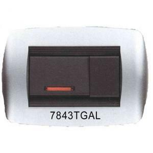 Placca 3 moduli serie millennium alluminio